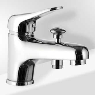 Chrome Bathtub Faucet With Diverter Remer K04